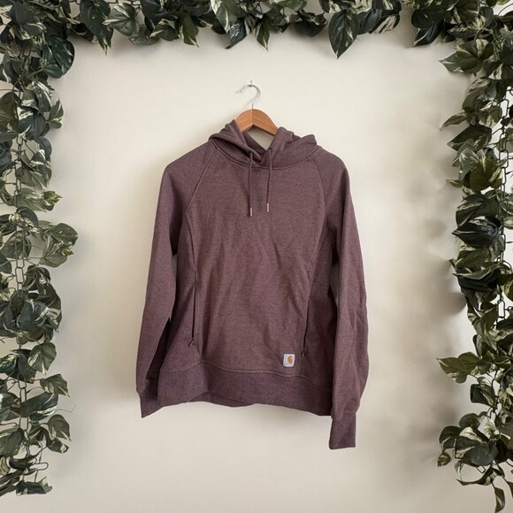 Carhartt Pullover Midweight Hooded Jacket Purple Mauve Women’s Size S - Picture 1 of 10